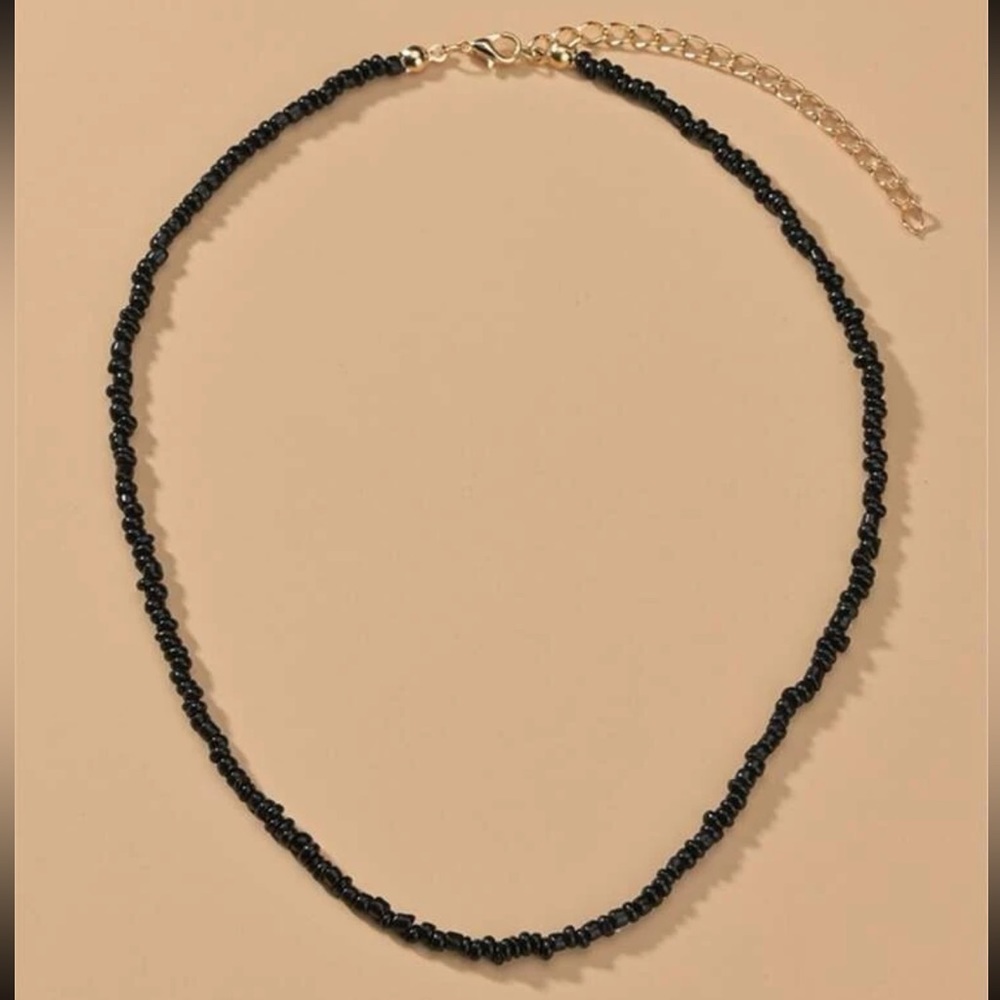Black Beaded Choker